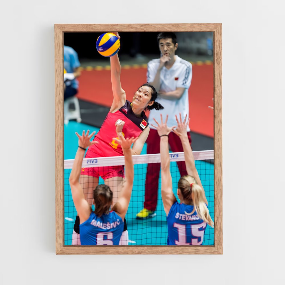 Poster Volée Élevée – affiche Volleyball (vue 4)